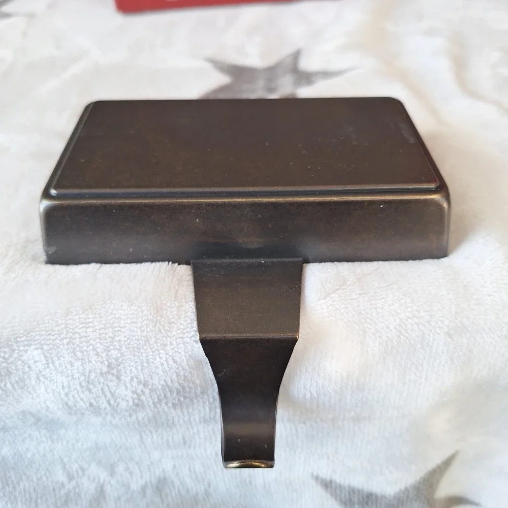 Pottery Barn Simple Stocking Holder Hanger Metal BRONZE Christmas Holiday‎